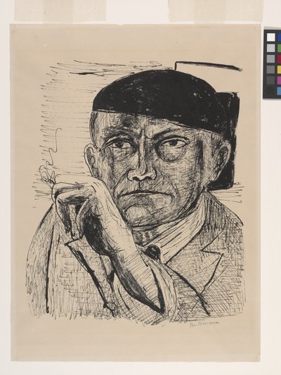 Autoritratto (Selbstbildnis) da Max Beckmann
