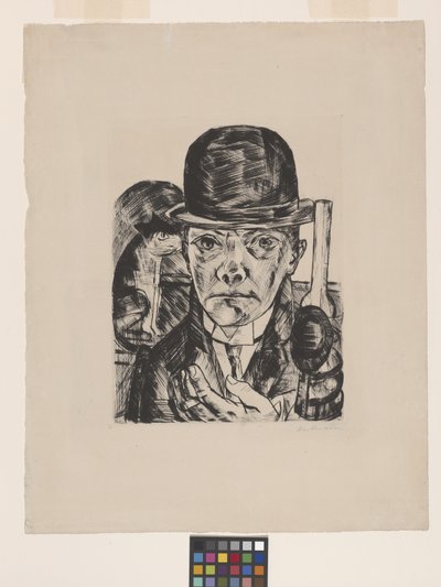 Autoritratto con bombetta da Max Beckmann