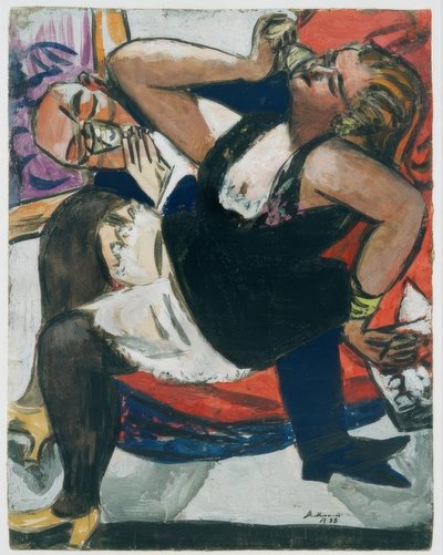 Coppia seduta da Max Beckmann