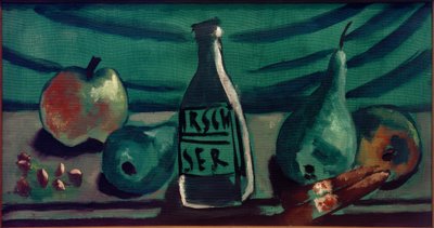 Natura morta con mela e pera da Max Beckmann