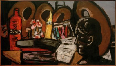 Natura morta con palette da Max Beckmann