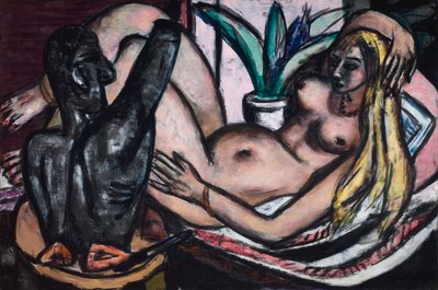 Studio (Nudo femminile e scultura) da Max Beckmann