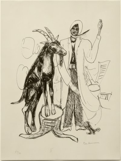 IL CERVO (Il caprone) da Max Beckmann