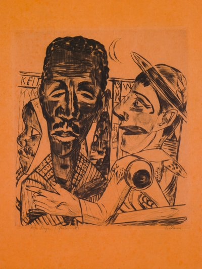 Il nero, tavola 6 del portfolio "Fiera annuale" da Max Beckmann