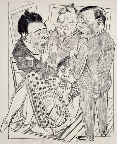 Il deluso II, di Max Beckmann (1884-1950), litografia. Germania, XX secolo. da Max Beckmann