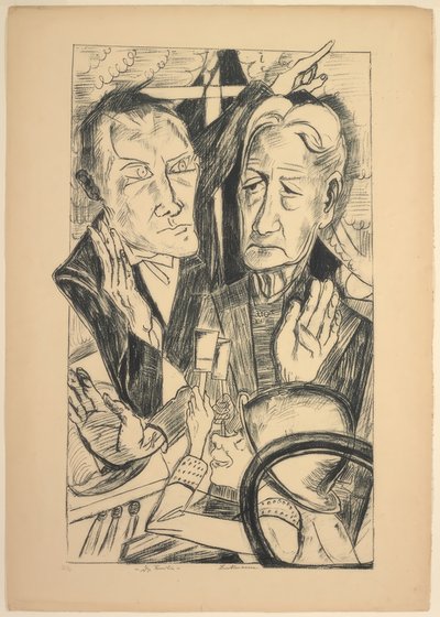 La famiglia, tavola undici da Die Hölle da Max Beckmann