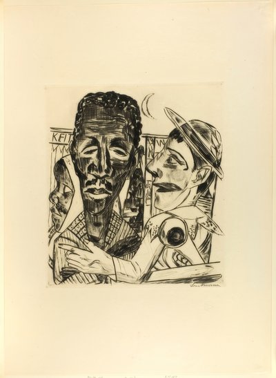 Il negro, tavola sei da Jahrmarkt da Max Beckmann