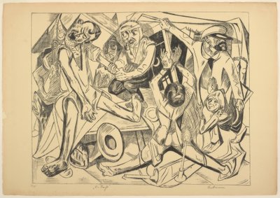 La Notte, tavola sette da Die Hölle da Max Beckmann