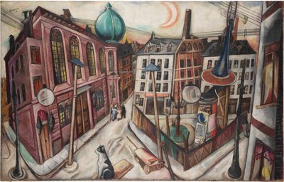La sinagoga di Francoforte sul Meno da Max Beckmann
