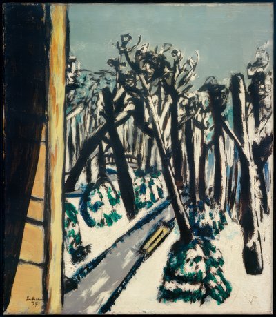 Giardino zoologico in inverno da Max Beckmann