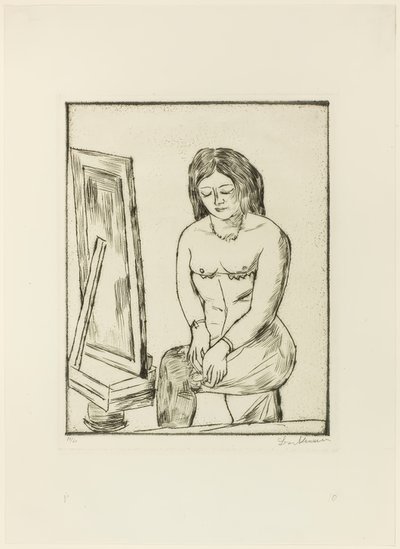 Toilette (Davanti allo specchio) da Max Beckmann