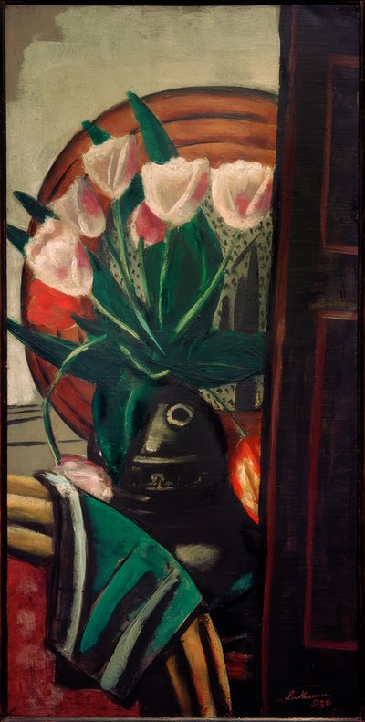 Natura morta con tulipani da Max Beckmann