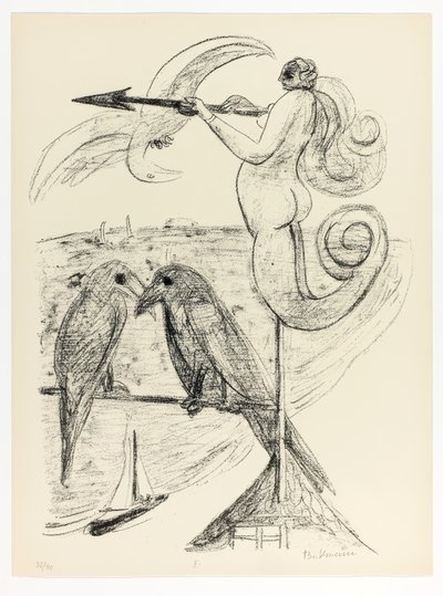 Segnavento, tavola due da Day and Dream da Max Beckmann