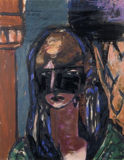 Donna con maschera da Max Beckmann