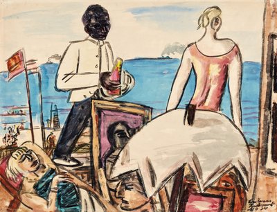 Caffè sulla spiaggia di Zandvoort da Max Beckmann