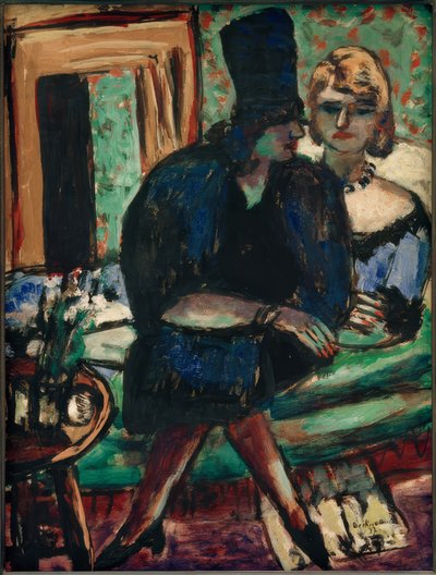 Due donne sul divano da Max Beckmann
