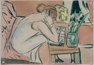 Due ragazze che leggono da Max Beckmann