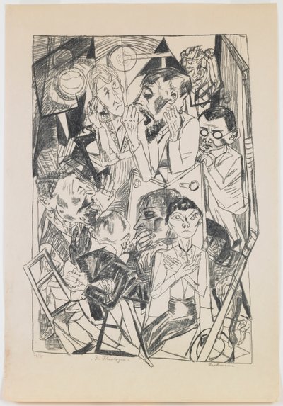 Tavola 6: Gli ideologi da Max Beckmann
