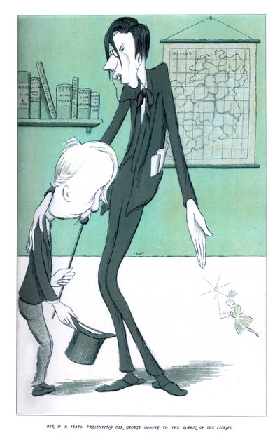 Mr WB Yeats, Presentando Mr George Moore alla Regina delle Fate, 1904 da Henry Maximilian Beerbohm