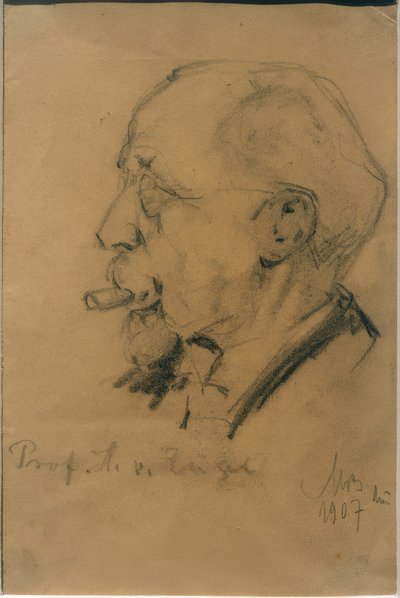 Ritratto di Heinrich von Zügel da Max Bergmann