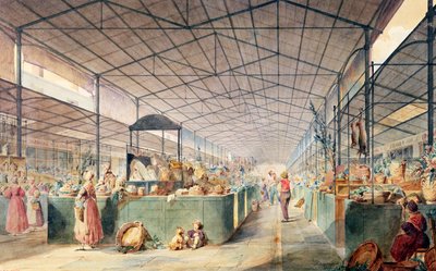 Interno di Les Halles, 1835 da Max Berthelin