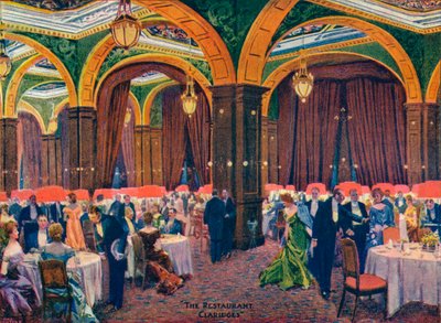 Il ristorante Claridges, XIX secolo, 1905 da Max Cowper