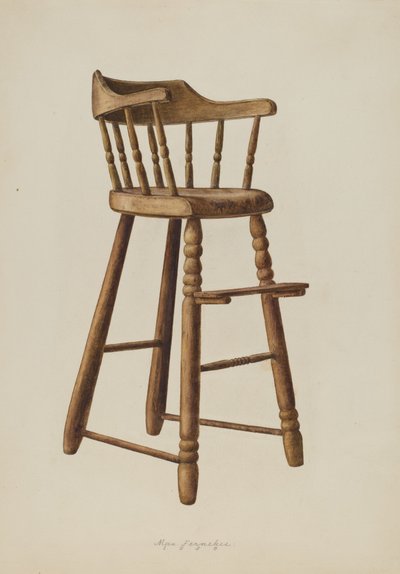 Seggiolone per bambini, 1938 da Max Fernekes