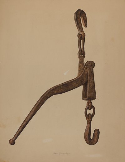 Tenditore di carico di tronchi, 1939 da Max Fernekes