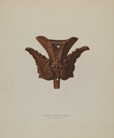Foglia di Ferro Ornamentale, 1938 da Max Fernekes