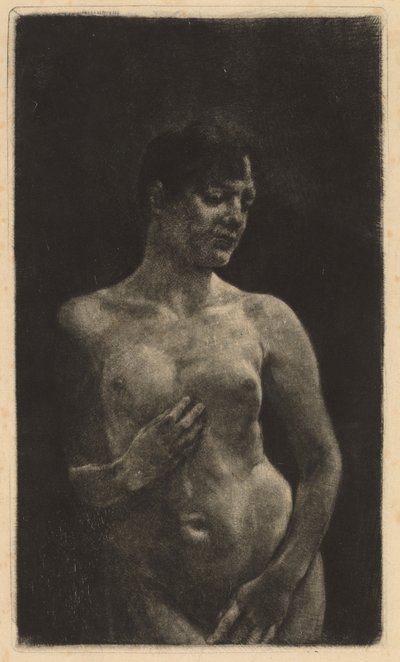 Un nudo in piedi da Max Klinger