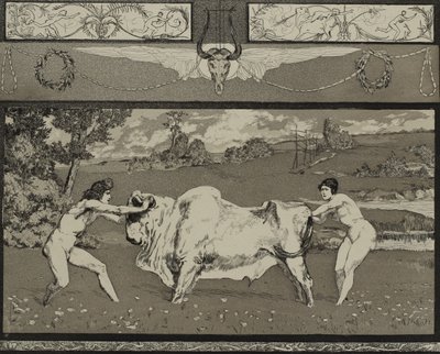 Apollo e Dafne II Dalla serie Opus II, 1879 da Max Klinger