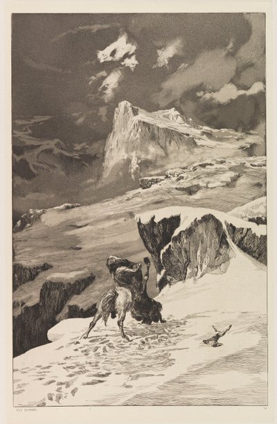 Centaure che combattono, tavola V da Intermezzos, Opus IV da Max Klinger