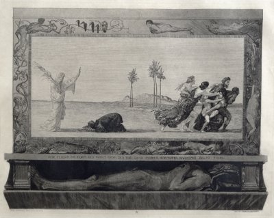 La morte come salvatore (Der Tod als Heiland), illustrazione dalla Parte 1, Opus XI di "Sulla morte". da Max Klinger