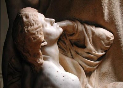 (dettaglio) della Dedica a Brahms (marmo) da Max Klinger
