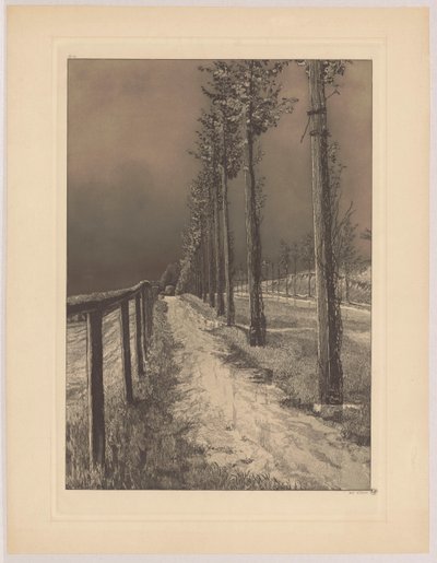 La strada, tav. 2, Quattro paesaggi, op. VII da Max Klinger