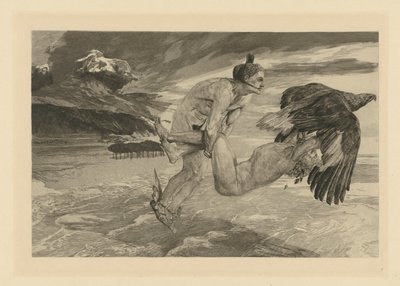 Il rapimento di Prometeo (da: Opus XII. Fantasia Brahms) da Max Klinger