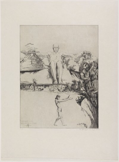 Integer vitae (foglio singolo da: Sulla morte, seconda parte, Opus XI, foglio 1) da Max Klinger