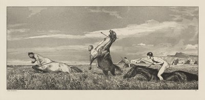 Intermezzi, Opus IV, Bl. 3: Centauro inseguito da Max Klinger