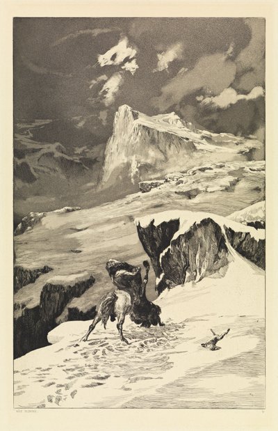 Centauri in lotta (Intermezzi, Opus IV, tavola 5) da Max Klinger