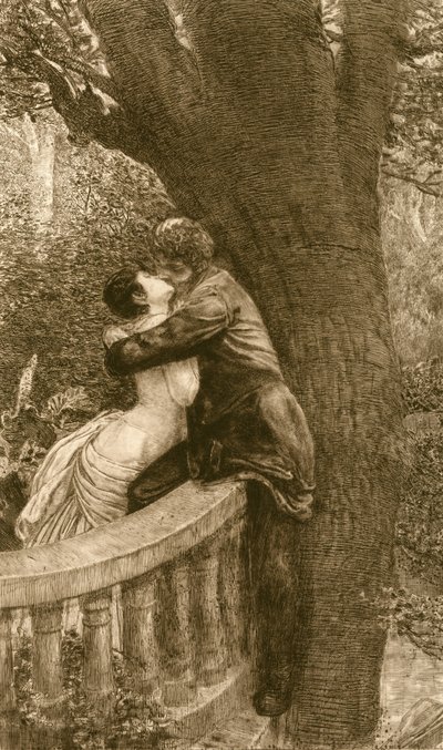 Bacio, dalla serie Un Amore, Opus X da Max Klinger