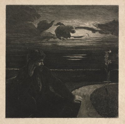 Notte, da Sulla Morte, Parte I, Opus XI, 1889 da Max Klinger