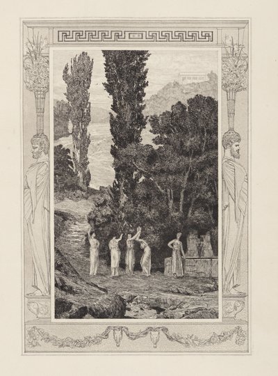 Psiche errante (Amore e Psiche, Opus V, tavola 28) da Max Klinger