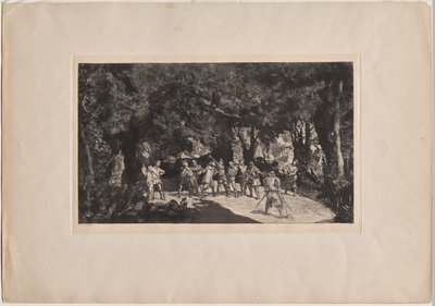 Simplicius tra i soldati da Max Klinger