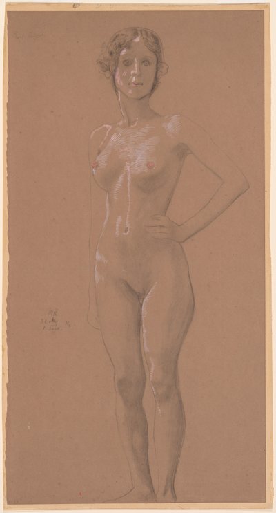 Nudo in piedi da Max Klinger
