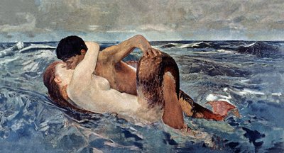 Tritone e sirena da Max Klinger