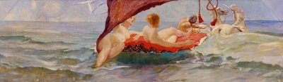 Venere in un carro a conchiglia. Parte della decorazione murale di Villa Albers a Berlino-Steglitz da Max Klinger