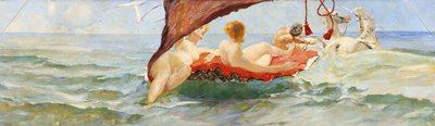 Venere nel carro a conchiglia. Parte della decorazione murale della Villa Albers, 1884-1885 da Max Klinger