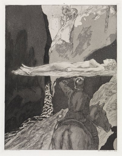 Davanti alla torre (Tenda, opus XIV, parte 2, n. 36) da Max Klinger