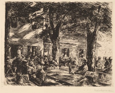 Un Giardino di Taverna a Rosenheim da Max Liebermann