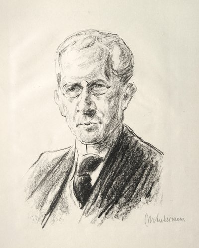 Arno Holz Mappe: Ritratto Arno Holz, 1923 da Max Liebermann
